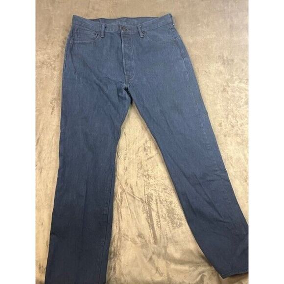 Levis 501 XX‎ Pants Men 36x34 Blue Straight Fit Button Fly Jeans Denim Fit - Picture 1 of 7